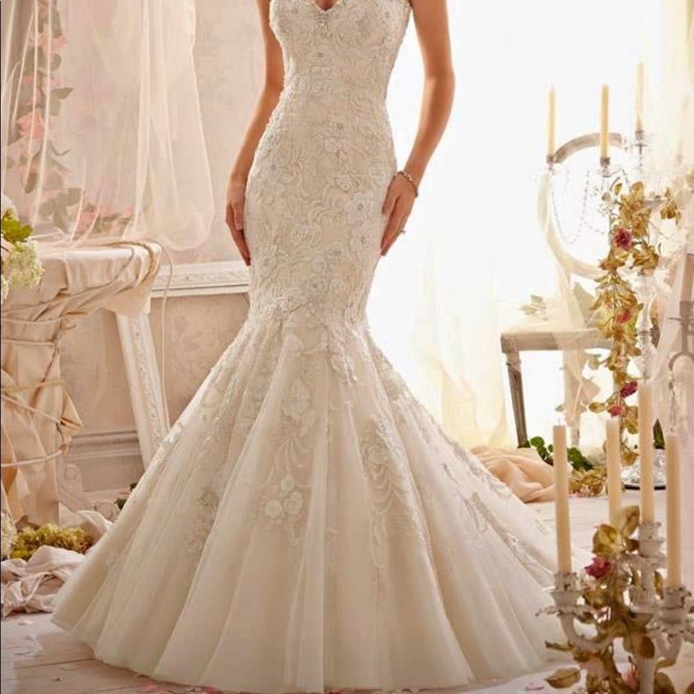 Mori Lee 2623 Wedding Dress - Champagne